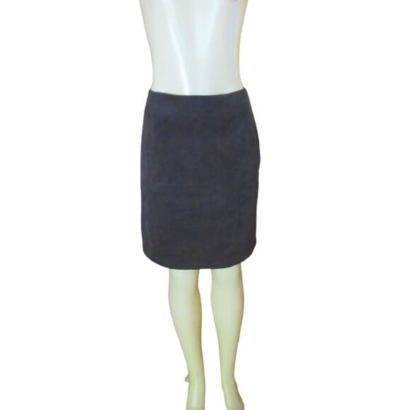 New w Tags, J. Jill Walnut Brown Suede Feel Mini Skirt w Side Zip, Size 4 - Picture 1 of 6